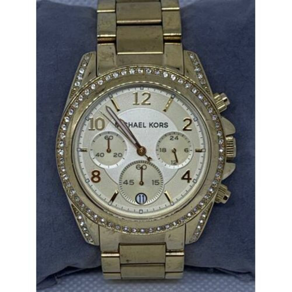Michael Kors MK5166 Women's Watch 38mm Case Chronograph Display Date Gold B706